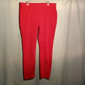 Women's Hot Pink Skinny Pull-On Pants – Stretchy Slim Fit Trousers